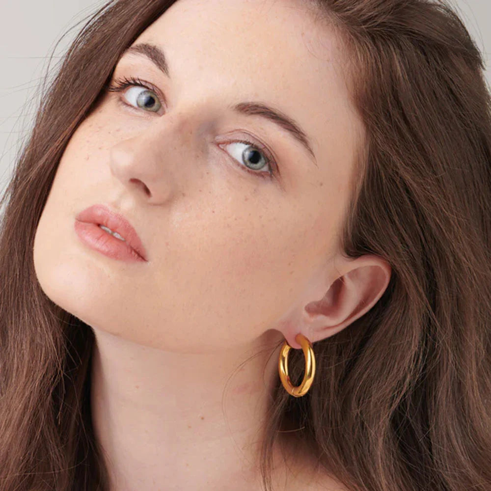 Classic Round Hoop Earrings