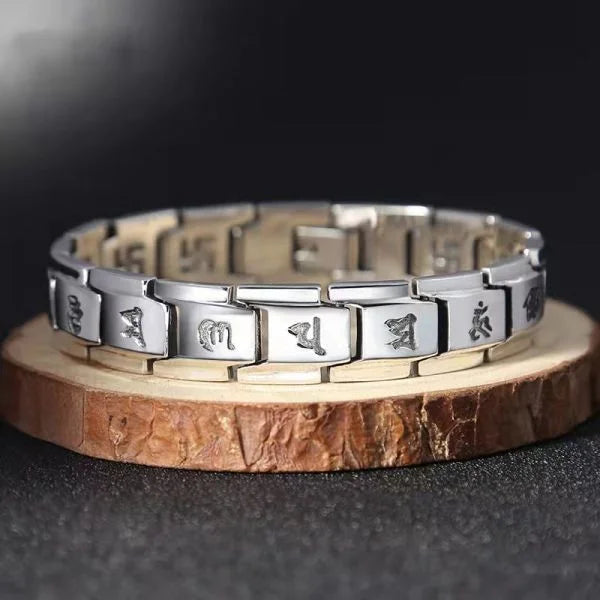 Sterling Silver Six Character Truth Stand Alone Bracelet