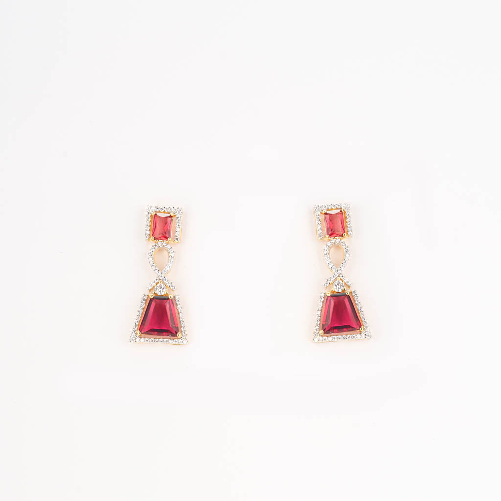 gold ruby white A.D hanging