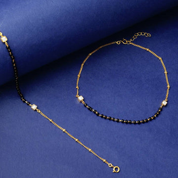 Silver 92.5 Gold Plated Anklet