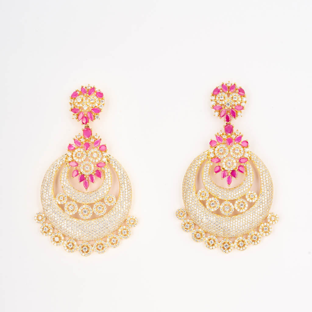 Gold ruby white hanging