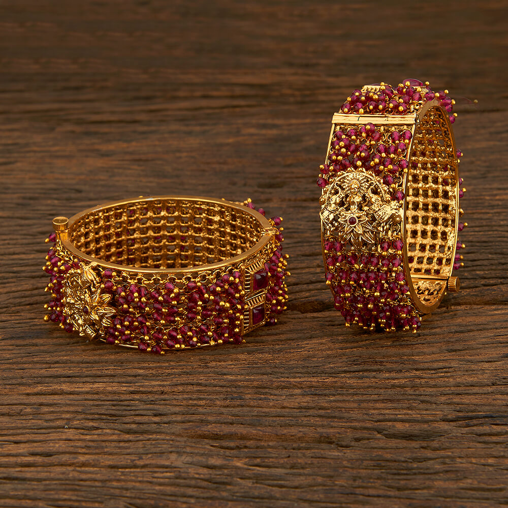 Antique Temple Bangles With Gold Plating
