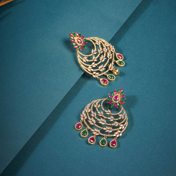 Gold ruby green hanging