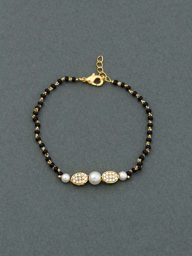 Golden Mayra Mangalsutra Bracelet