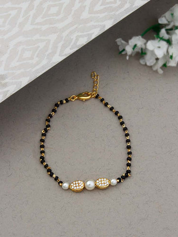 Golden Mayra Mangalsutra Bracelet