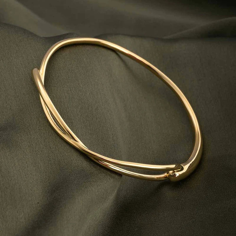 Twisted Gold Cuff Bracelet