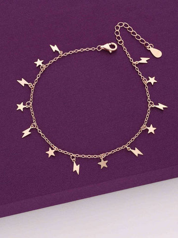 Sterling Silver Rose Gold A Lightning Of Stars Bracelet