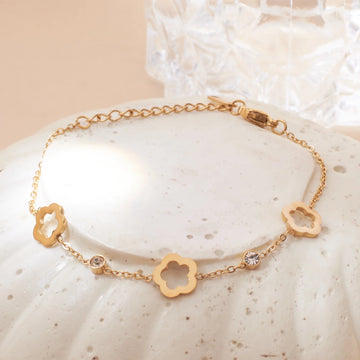 Stellar Elegance Gold Bracelet