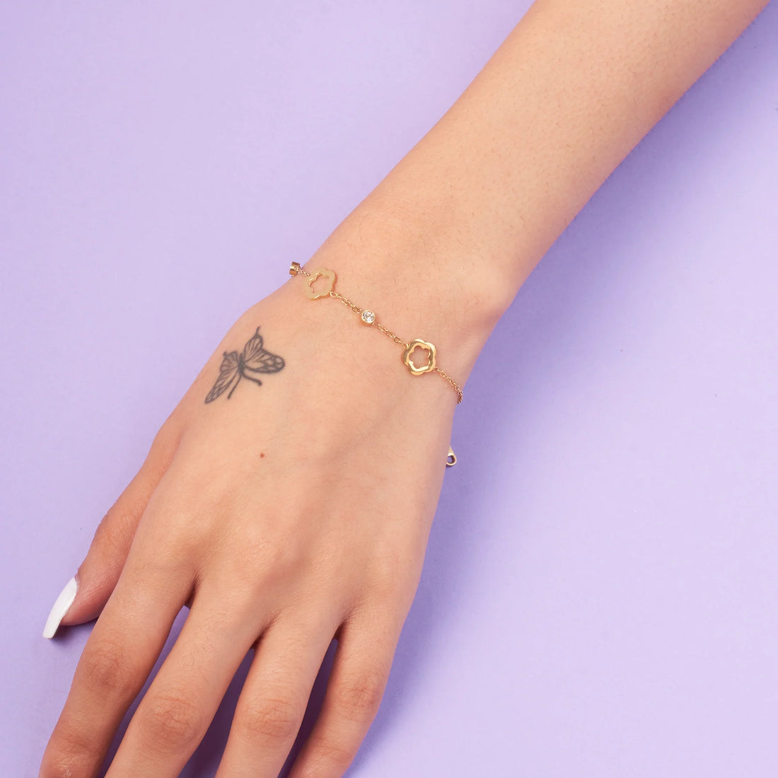 Stellar Elegance Gold Bracelet