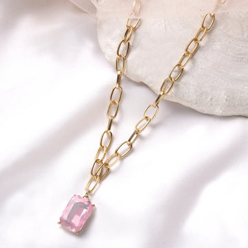 Delicate Purple Charm Necklace