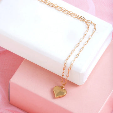 Gilmore Dainty Heart Pendant Gold Necklace