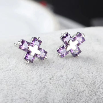 Modern Faith Lilac Studs