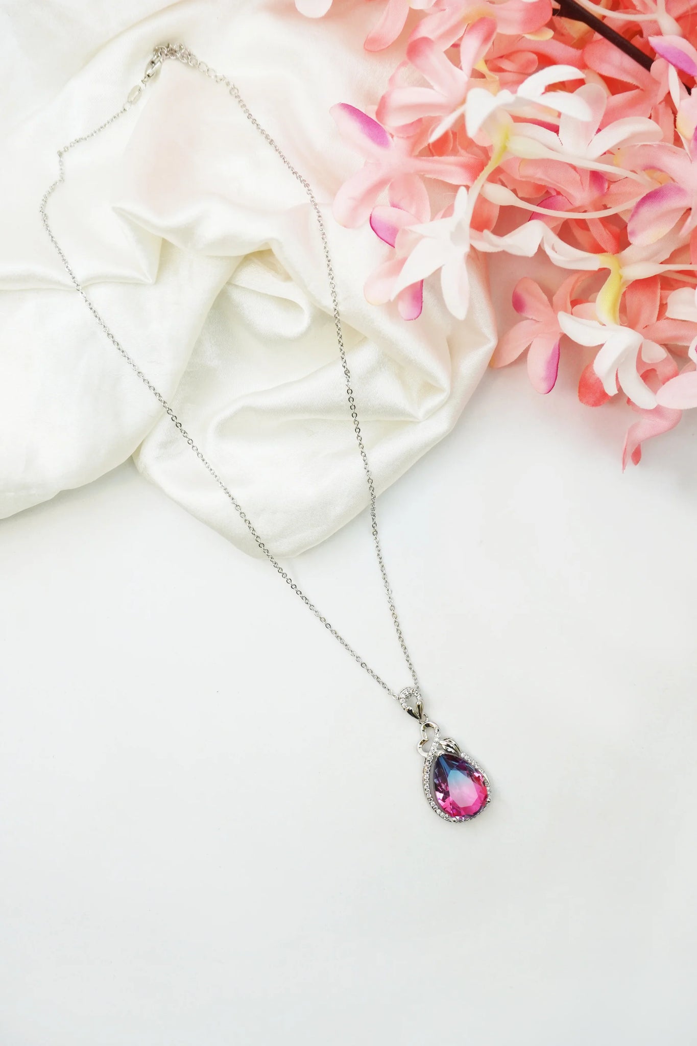 Pink Rhinestone Pendant