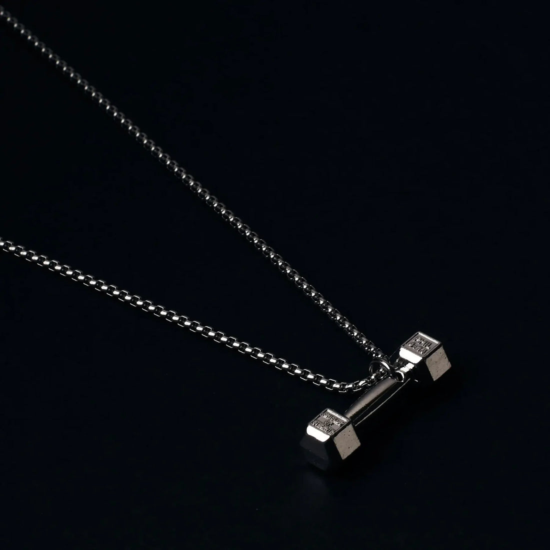 Dumbbell Silver Chain