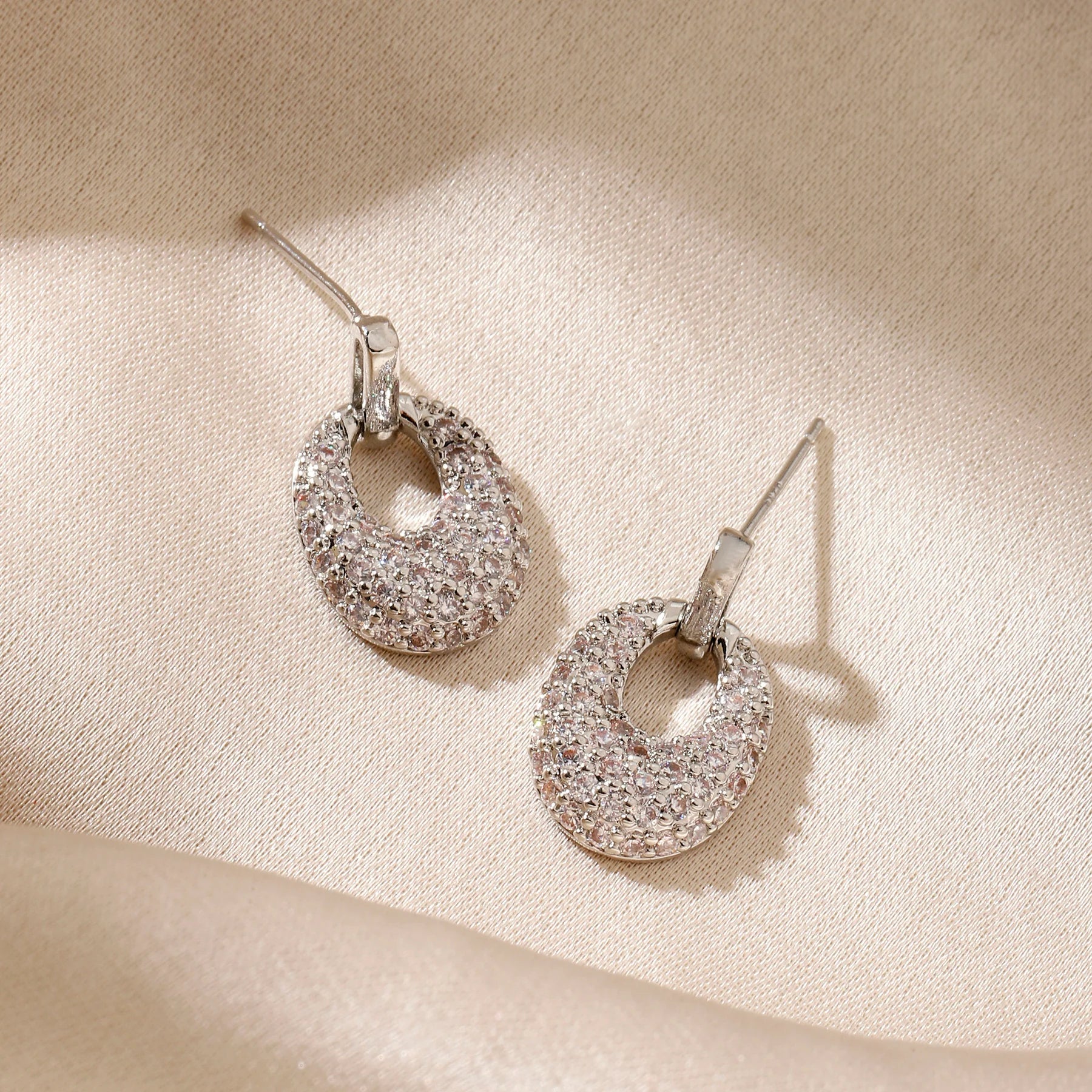 Gail Silver Studded Earring