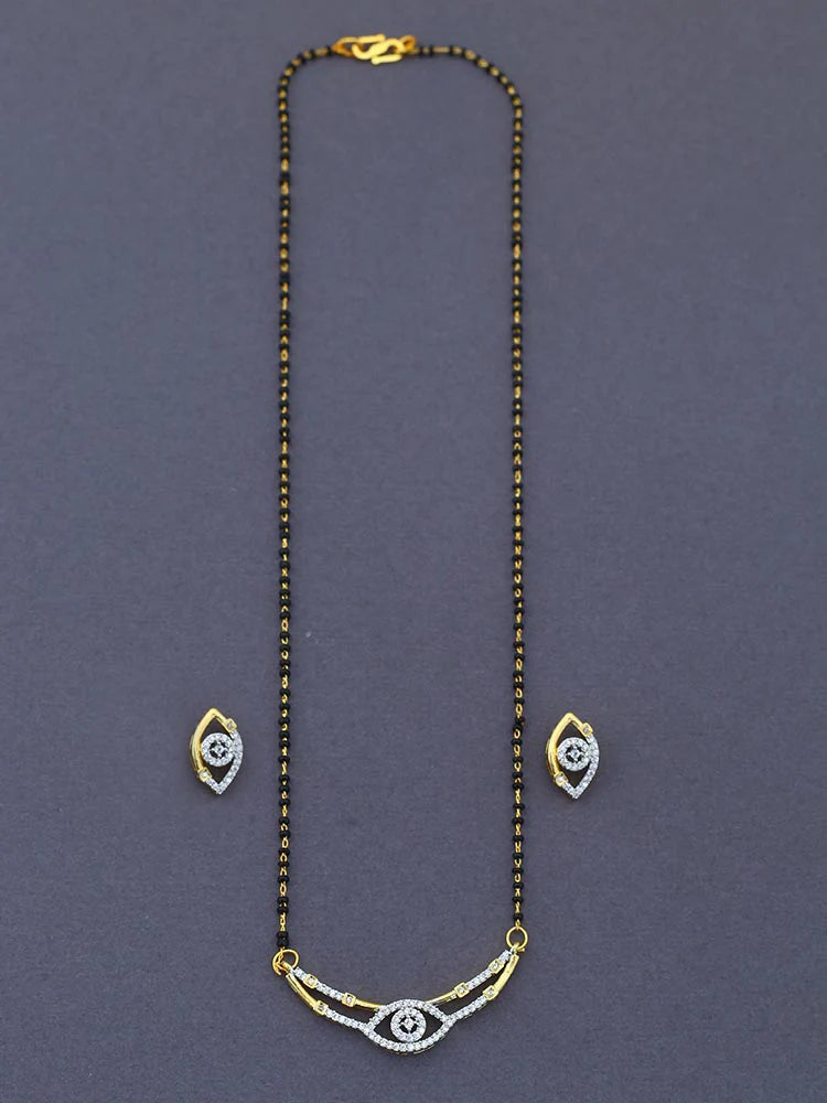 Golden Capucine Mangalsutra Set