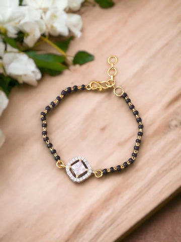 Golden Luna Mangalsutra Bracelet