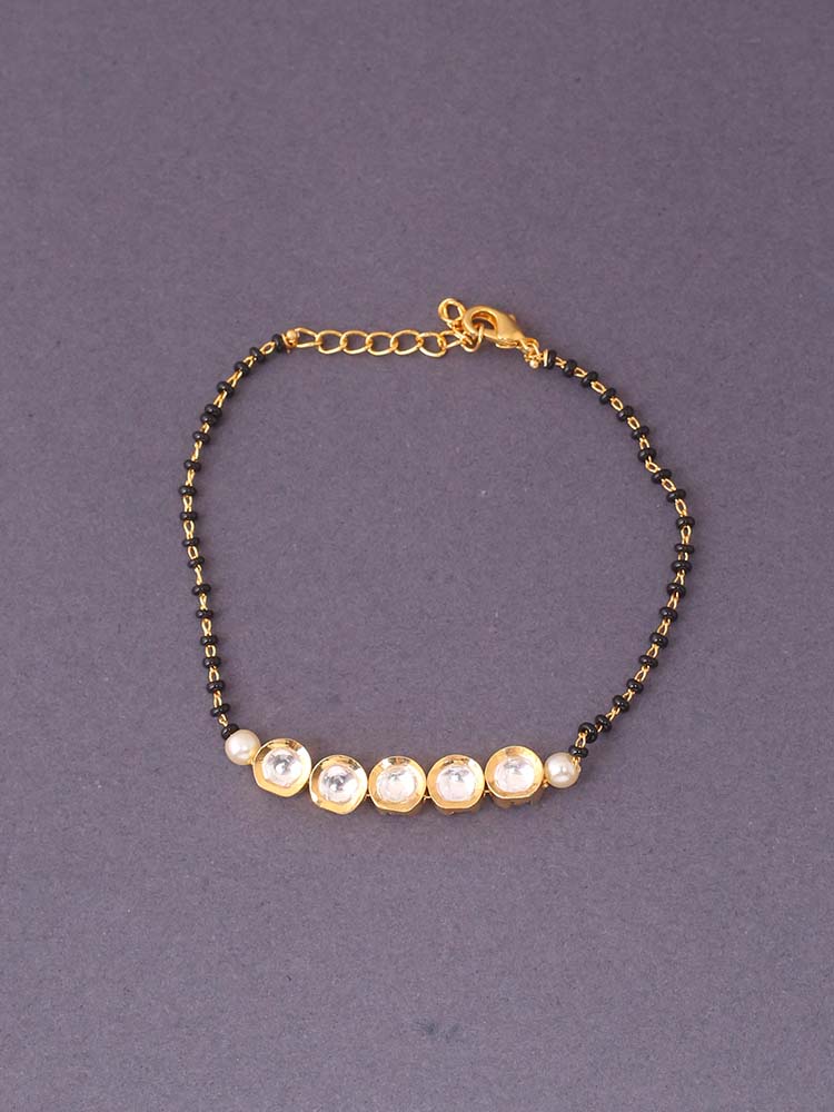 Golden Mona Mangalsutra Bracelet