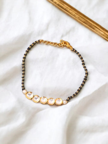 Golden Mona Mangalsutra Bracelet