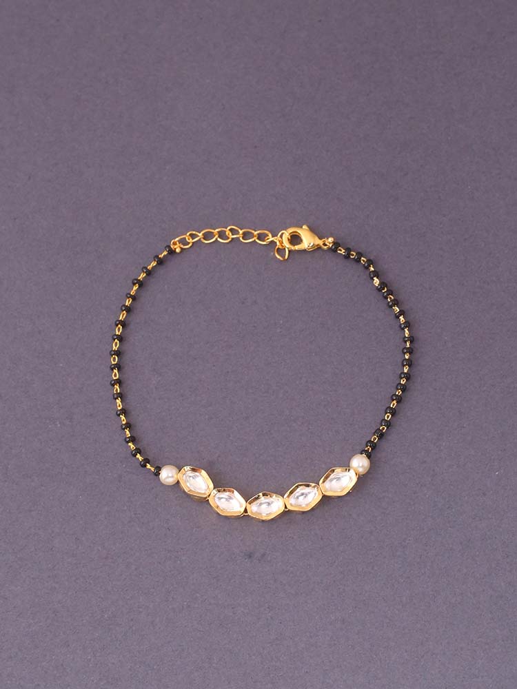 Golden Nilu Mangalsutra Bracelet