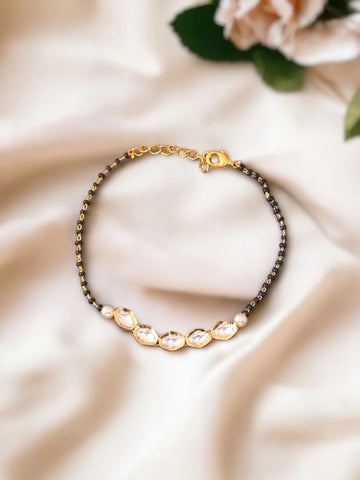 Golden Nilu Mangalsutra Bracelet