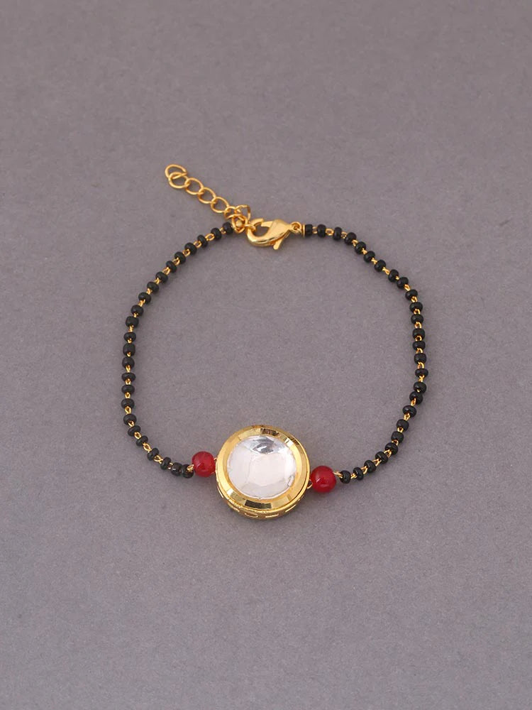 Golden Ziyech Mangalsutra Bracelet