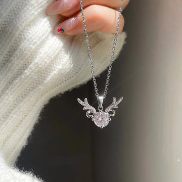 Hallmark Silver Charming Deer Pendant