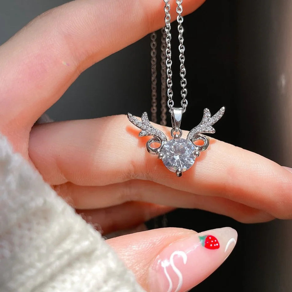 Hallmark Silver Charming Deer Pendant