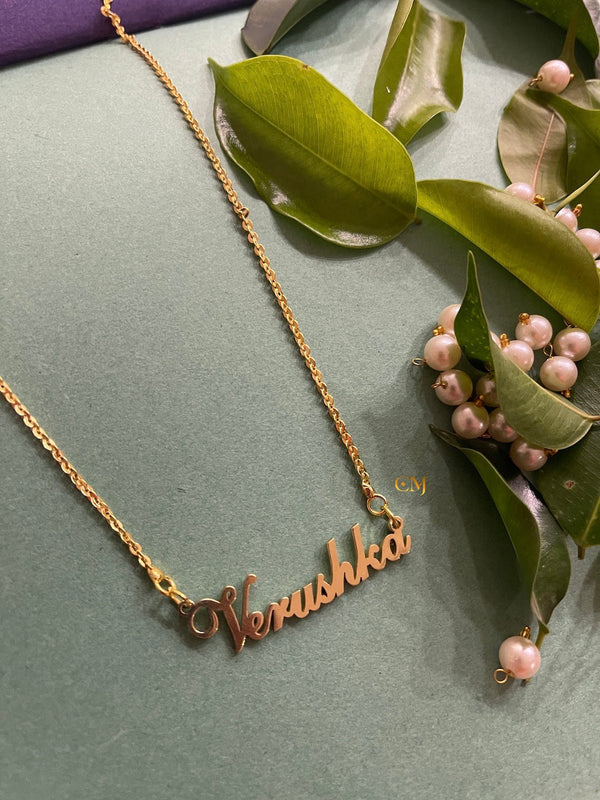 Classic Monogram Necklace With Intertwined Personalised Initials Of 2 Letters