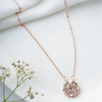 two in one Rosegold Necklace