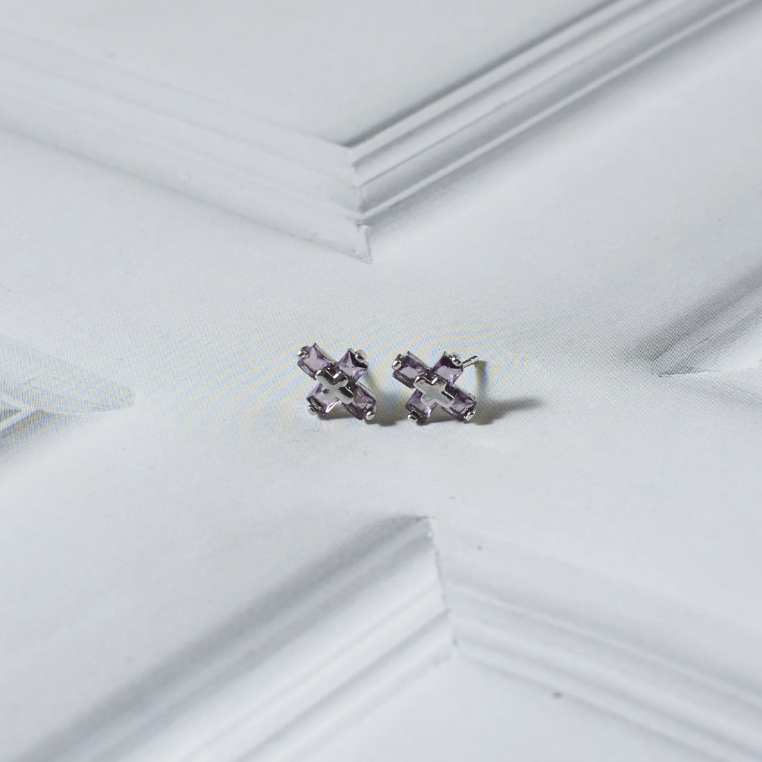 Modern Faith Lilac Studs