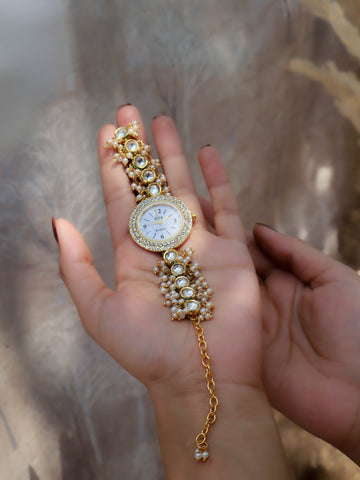 Kundan Wrist styling Watch