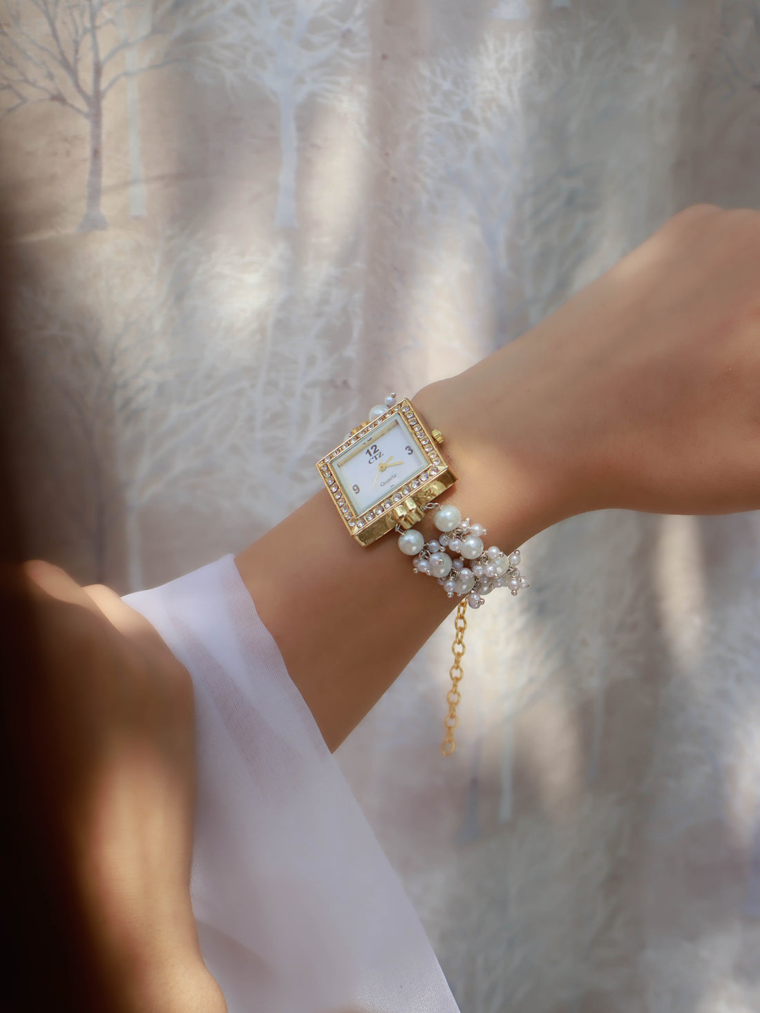 Pearl Wrist fashion Watch