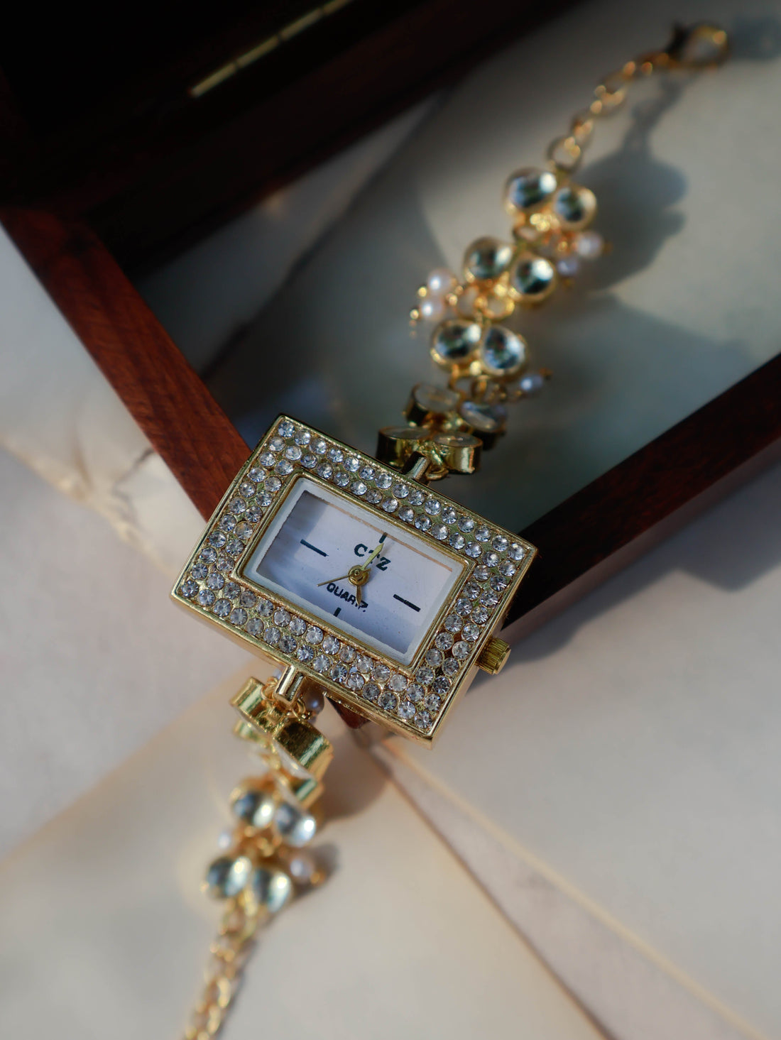Kundan Stones Wrist fashion Watch