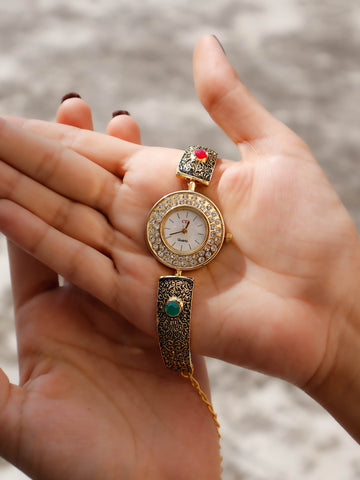 Embossed Wrist Watch