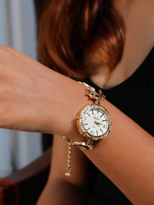 Kundan Wrist chain Watch