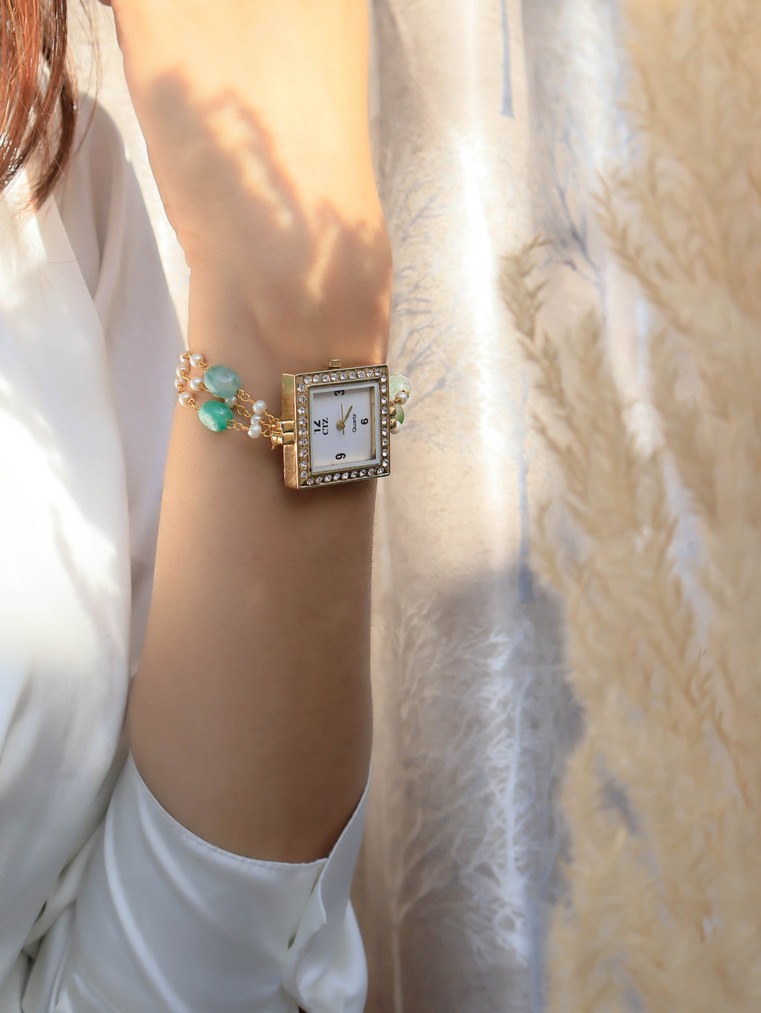 Mint Wrist Chain Watch