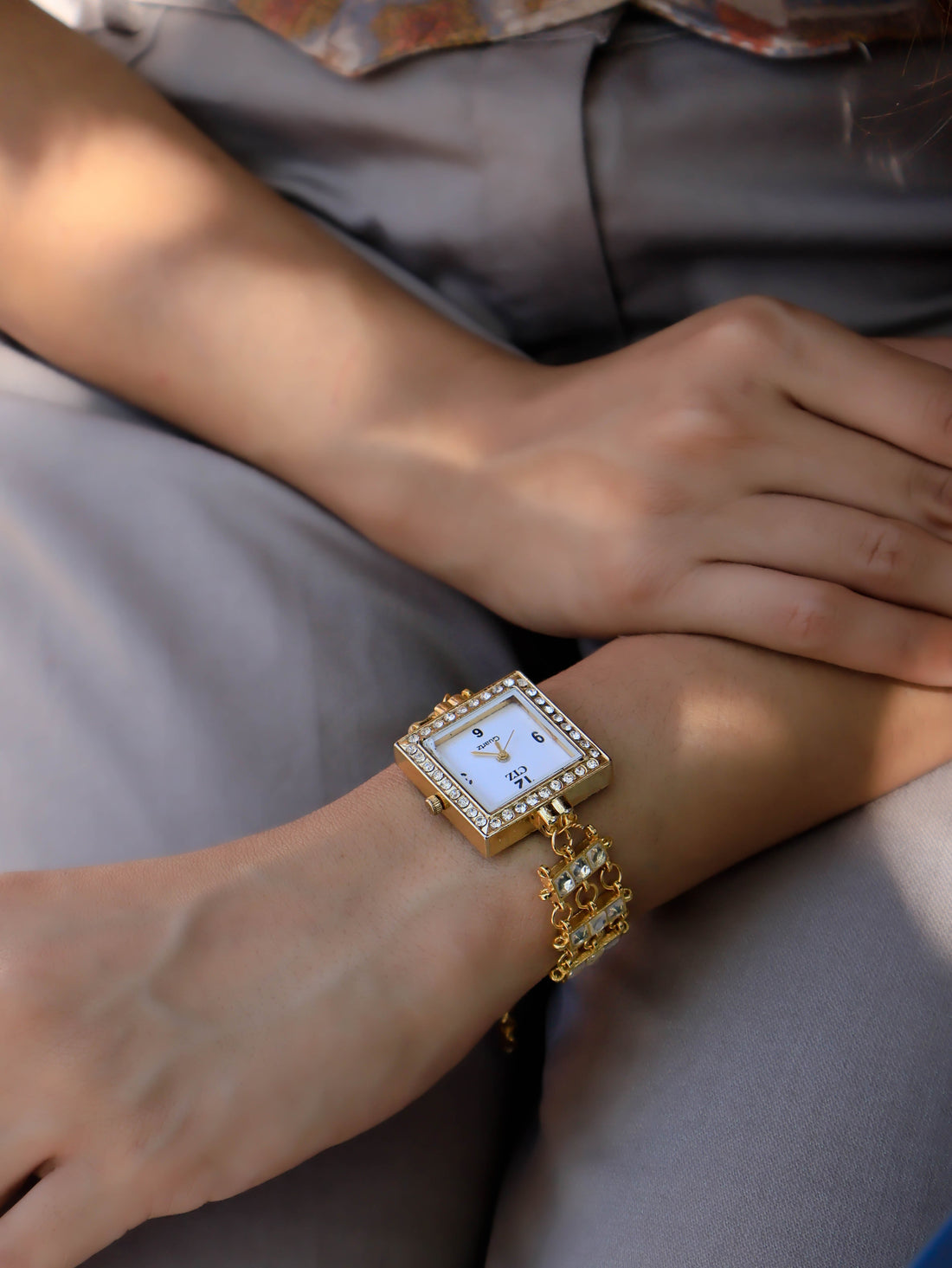 Kundan Wrist gold-plated Watch