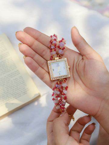 Pink Wrist women Watch
