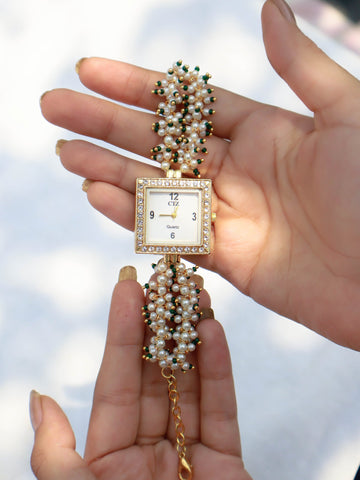 Pearl Green Wrist Watch