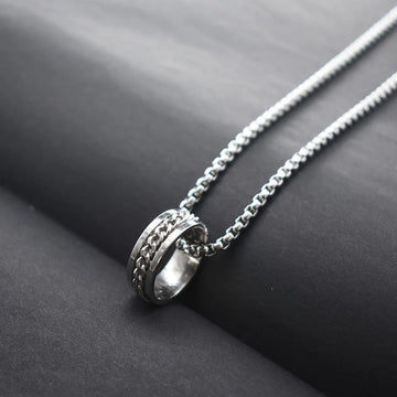 Silver Infinity Ring Chain