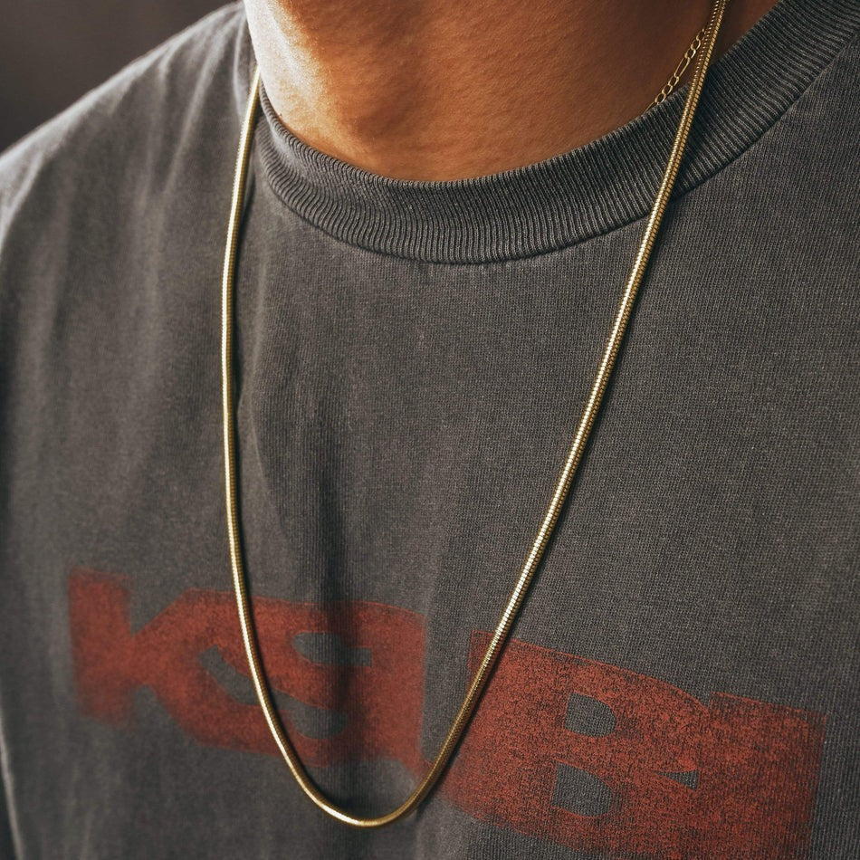 Round Snake Gold Chain