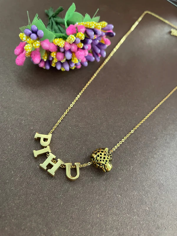 LionPanther Name Necklace