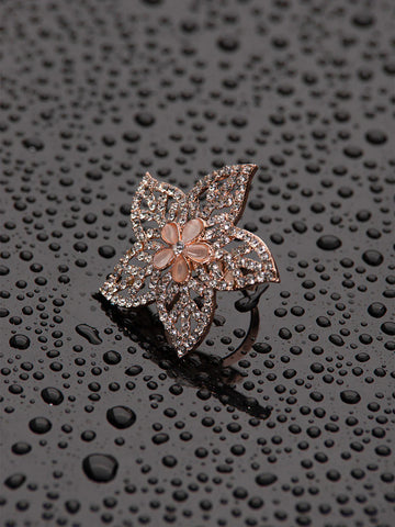 Rose Gold Blooming Flower Ring