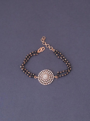 Rose Gold Trika Mangalsutra Bracelet