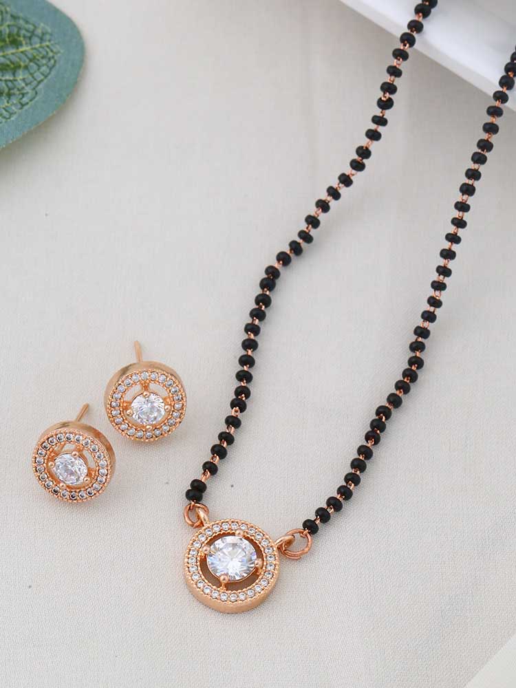 Rose Gold Briar Mangalsutra Set