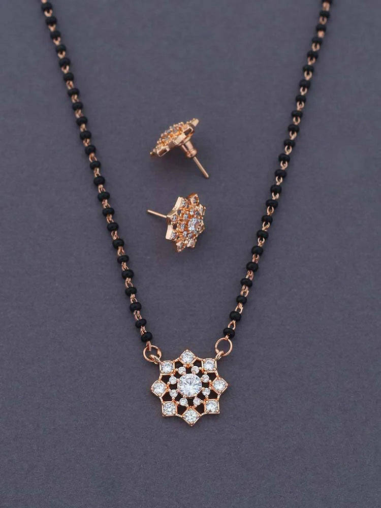 Rose Gold Devastuti Mangalsutra Set