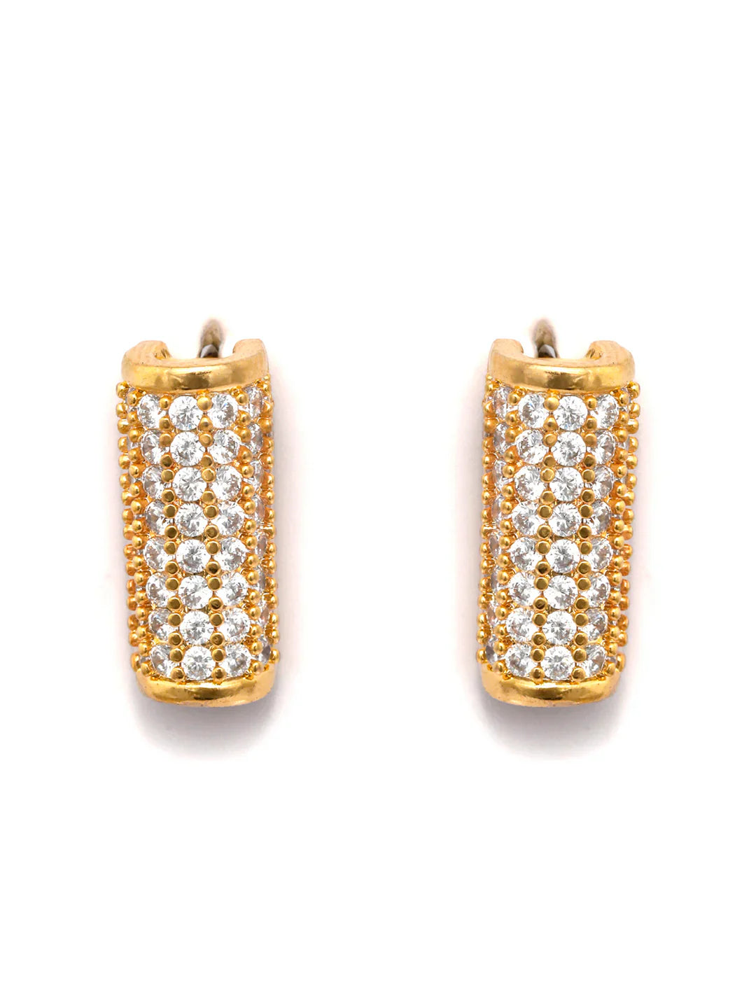 Sterling Silver American Diamond Half Sphere Studs