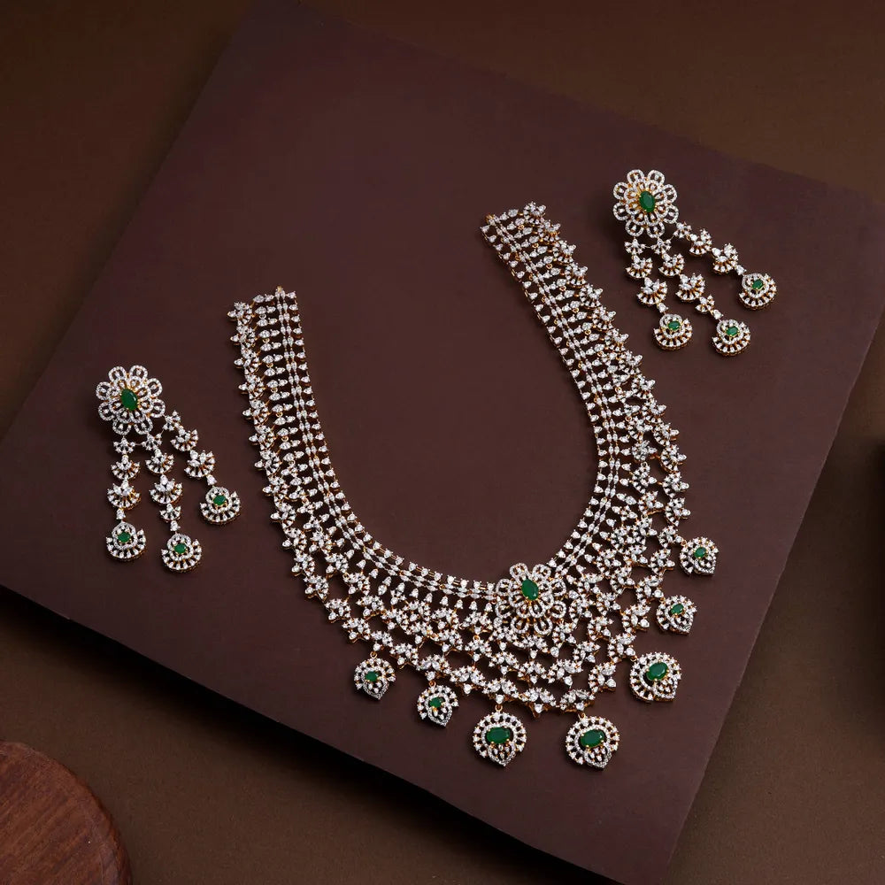 Aurora Zirconia Layer Necklace Set