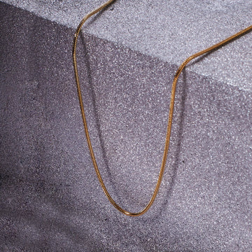 Round Snake Gold Chain